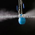 Low pressure misting system, dry fog misting system