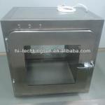 Stainless steel pass through with UV lamp for medical