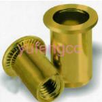 Flat head cylindrical nut ribbed rivet nut made in China