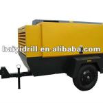 100% high efficiency diesel portable screw air compressor