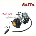 Electric air compressor with flash light