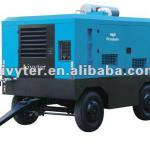 Portable Diesel Screw Air Compressor with Jack Hammer (Wheels) for Construction