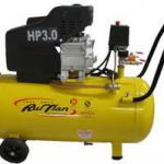 mobile air compressor 3hp 50l