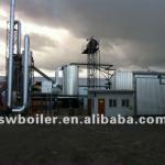 Biomass fuels fired thermal oil heater