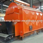 Horizontal automatic chain grate coal fired steam boiler