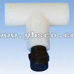 Plastic low pressure misting nozzle for agricultural irrigation equipment