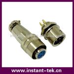 waterproof air avaition IP65 5 pins panel male connector