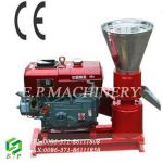 Flat Die Diesel Engine Wood Pellet Mill