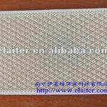 Infrared honeycomb ceramic plaque for gas furnace