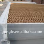 Greenhouse and poultryhouse evaporative cooling pad