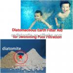 diatomaceous earth used for swimming pool filtration aid DE filter media