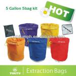 Indoor Garden 5 Gallon 5 Bags Ice Hash Plant Bubble Extraction Bag