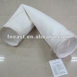 Water and oil repellent polyester felt dust filter bag