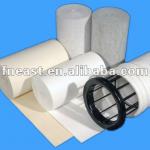 Polyester needle felt filter material