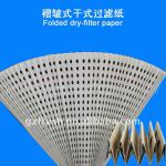 New type dry type filter paper for v-tank filter paper in foldaway for sale(manufacture)