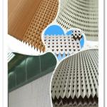 cardboard pleated V-shape air filter paper, concertina filter paper, paint booth filter paper