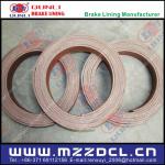 Non-asbestos rubber based brake lining, crane brake roll lining