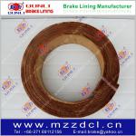 Woven resin brake lining roll without asbestos