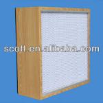 high efficiency deep pleat ULPA box type air filter for HAVC system