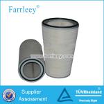 Gas turbine pleated air cartridge filters