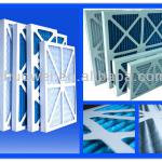 Water-resistant cardboard frame pre air filter-