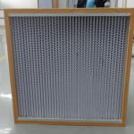 Wooden frame hepa filter