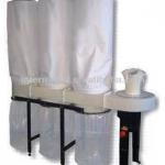 Three barrel bags dust collector-