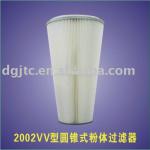 Washable powder collect filter cartridge-