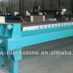 sludge dewatering plate and frame filter press for mining or wastewater industry