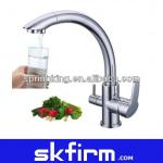 2013High Quality 3 Way Brass Kitchen Faucet for Home water purifier systems