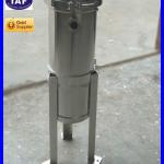 Stainless steel bag filter housing