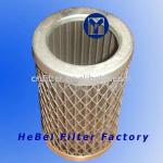 Gas Filter Cartridge , pleated filter Metal Filter-