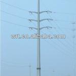 Galvanized electric power pole