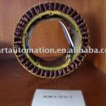 Wheelchair motor stator package with coil-