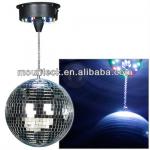 dj lighting mirror ball motor with LED lights /decoration small half mirror ball with motor