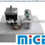 CNC 85BYG 2 phase hybrid 1.8 degree stepper motor with driver