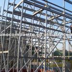 Fiberglass structural profiles cooling tower