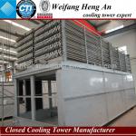 cooling tower for heating and cooling coil
