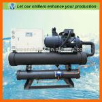 Quality 100ton water cooled screw chiller unit to Africa-