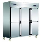 Six Door Commercial Freezer With Double Controls