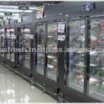Freezing Showcase for Supermarket with Oscillating Harmonic System