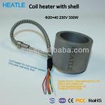 coil heater with shell-
