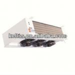 dual discharge evaporative air cooler for cold room storage