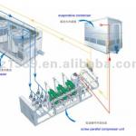 Compressor Rack Refrigeration System for Freezer