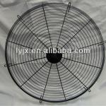 steel wire fan grill with center plate and installing holes