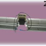 double cross flow fan/tangential flow fan/cross flow blower