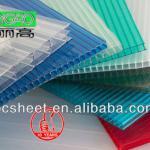 Two wall polycarbonate sheet with ten years warranty and 88% transmission