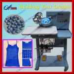 2013 New Arrival labor saving apparel machinery TWO heads TWO colors ultrasonic rhinestone press machine