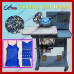 2013 New Arrival labor saving apparel machinery TWO heads TWO colors hot fix rhinestone setting machine