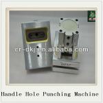 Punch hole for handle plastic bag,part of bag making machine